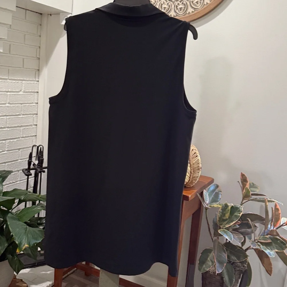 J Crew Black Polo Sleeveless Active Dress NWT Ret $98